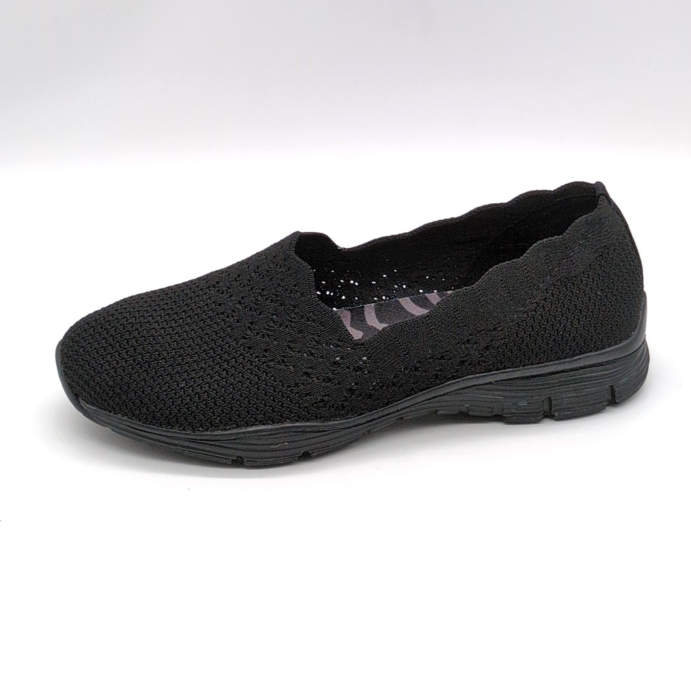 Skechers Shoes Womens Black 6 Loafer Sneakers Air Cooled Memory Foam 49481